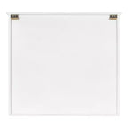 30" x 6.5" x 27.5" Hutchins Decorative Farmhouse Wood Wall Cabinet White/Gray