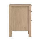 21-inch Tall 2-Drawer Nightstand End Table, Jackson Hickory