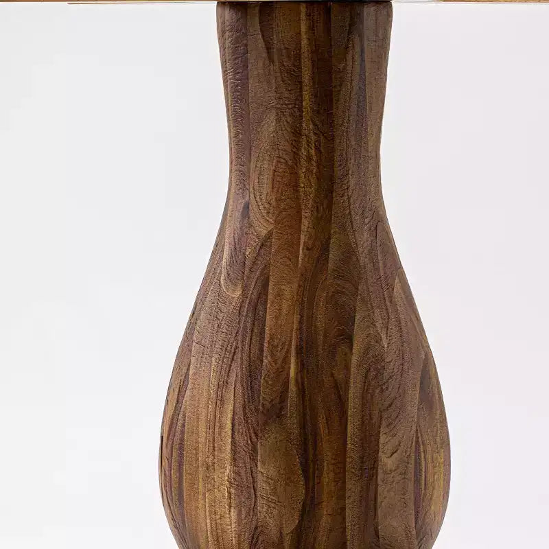 Round Dining Table with Pedestal