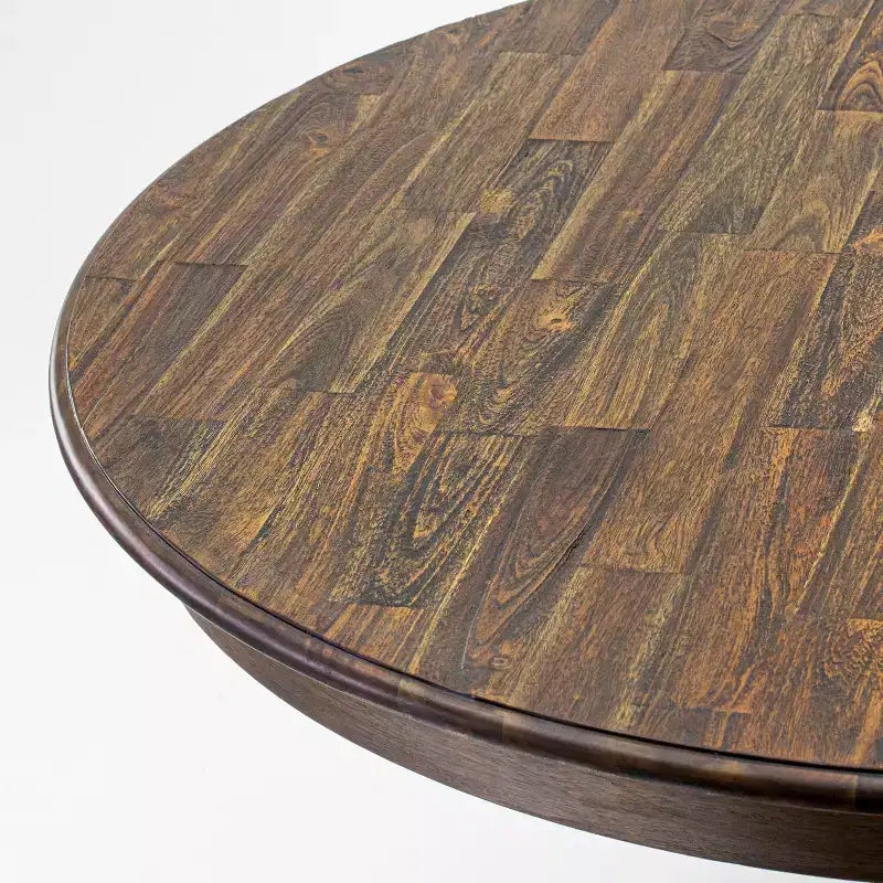 Round Dining Table with Pedestal
