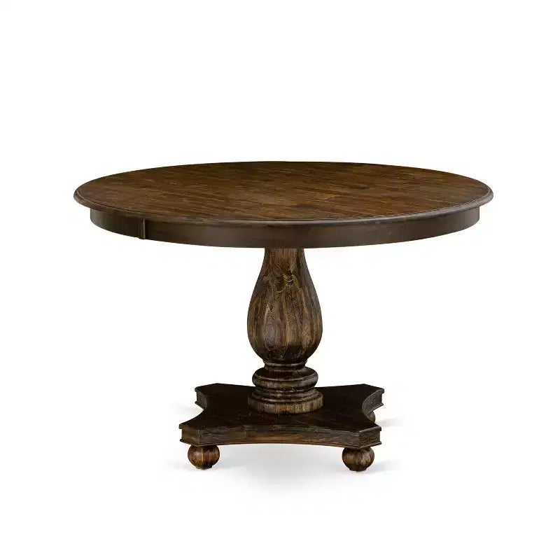 Round Dining Table with Pedestal