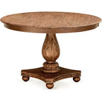 Round Dining Table with Pedestal