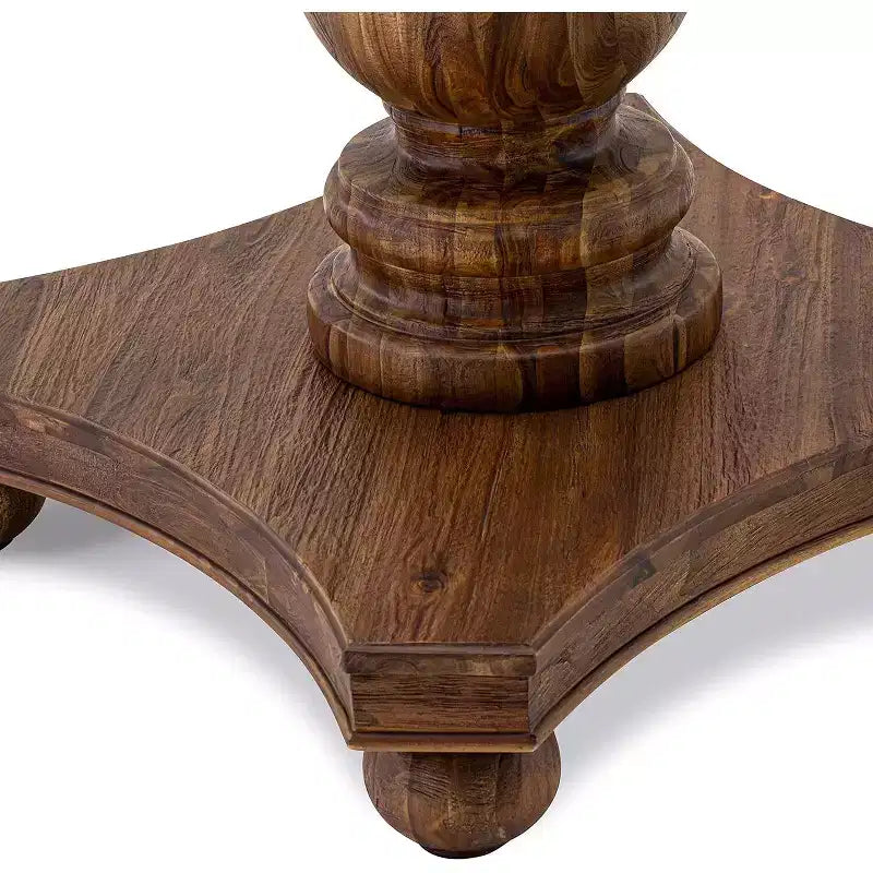 Round Dining Table with Pedestal