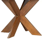 Round Modern Dining Table Cherry for Kitchen Living Room