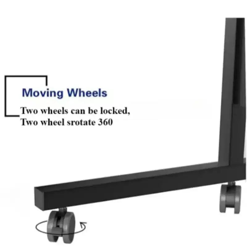Small Standing Desk with Wheels, Stand Up Desk, Mobile Portable Rolling Laptop PC Table Adjustable Height Computer Workstation for Home Office