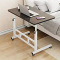 Small Standing Desk with Wheels, Stand Up Desk, Mobile Portable Rolling Laptop PC Table Adjustable Height Computer Workstation for Home Office