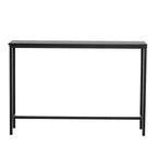105cm Long Single Layer Melamine Board Iron Frame 105*30*71cm Black Oak Board Black Frame Porch Storage Console Table