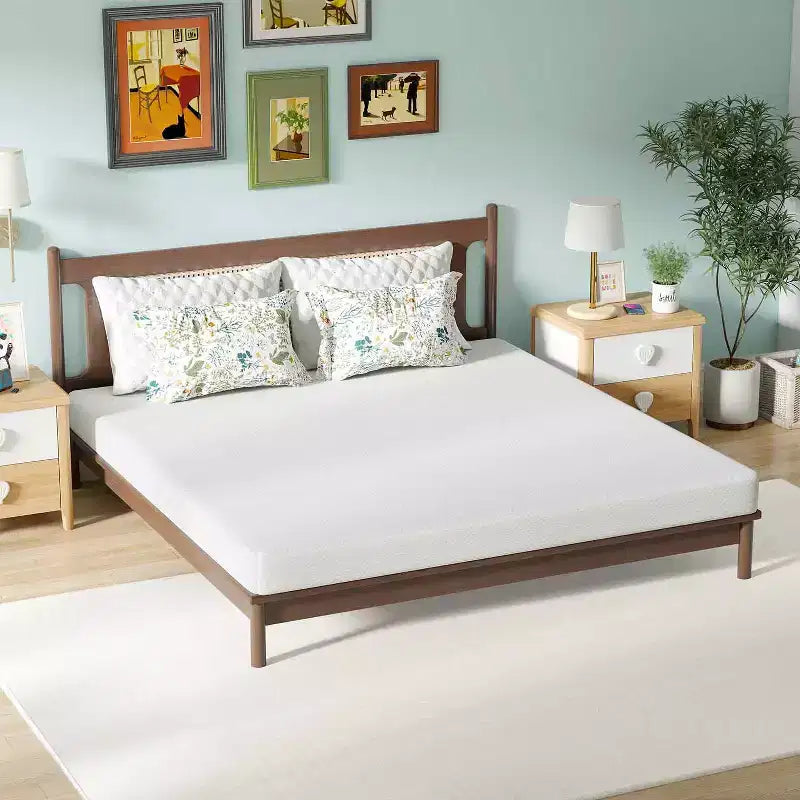 BestMassage 6 Inch Green Tea Memory Foam Mattress Cooling Gel Infused Mattress