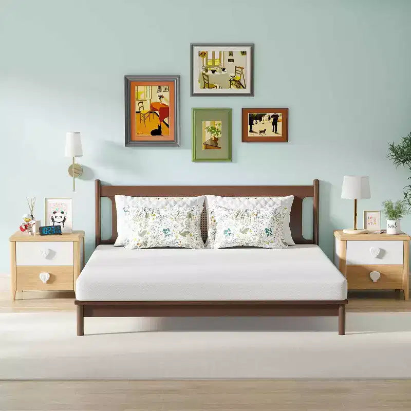 6 Inch Green Tea Memory Foam Mattress Cooling Gel Infused Mattress