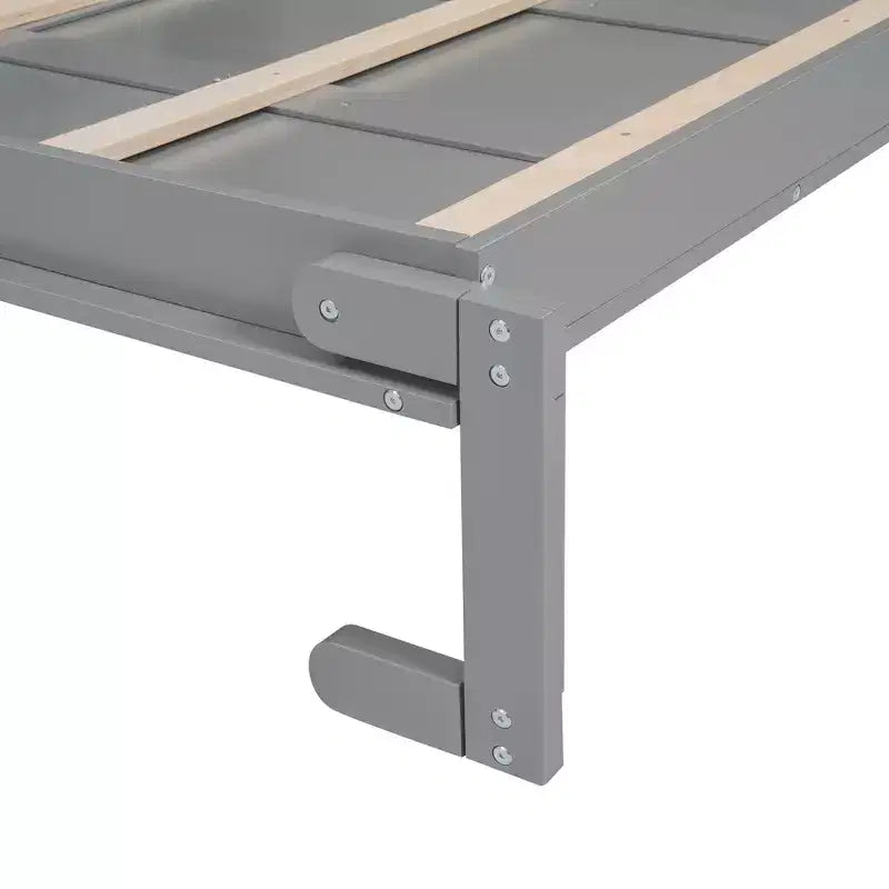 Murphy Bed with Storage Shelves and LED Lights, Foldable Wall Bed Murphy Bed Cabinet for Guest Room