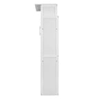 Murphy Bed with Storage Shelves and LED Lights, Foldable Wall Bed Murphy Bed Cabinet for Guest Room