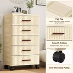 Multifunctional Storage Cabinet - Mobile Drawer Organizer for Bedroom & Living Room