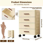 Multifunctional Storage Cabinet - Mobile Drawer Organizer for Bedroom & Living Room