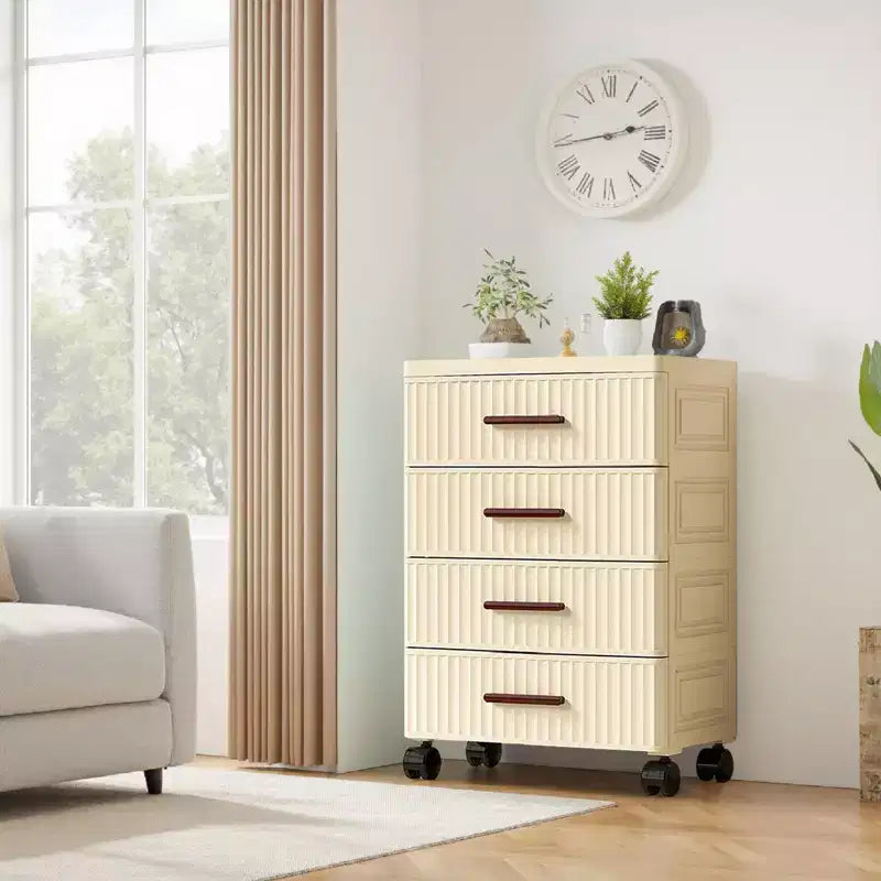 Multifunctional Storage Cabinet - Mobile Drawer Organizer for Bedroom & Living Room