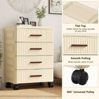 Multifunctional Storage Cabinet - Mobile Drawer Organizer for Bedroom & Living Room