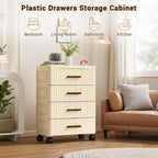 Multifunctional Storage Cabinet - Mobile Drawer Organizer for Bedroom & Living Room