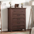 Freestanding 41.3 Tall Vertical 5 Drawer Dresser with Storage , Wooden Closet Storage Chest for Living Room, Bedroom, Entryway, Bedroom