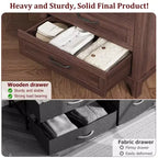 Freestanding 41.3 Tall Vertical 5 Drawer Dresser with Storage , Wooden Closet Storage Chest for Living Room, Bedroom, Entryway, Bedroom