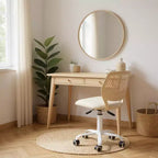 Adjustable Armless Swivel Study Chair for Kids, Dorm & Small Home Office