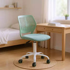 Adjustable Armless Swivel Study Chair for Kids, Dorm & Small Home Office
