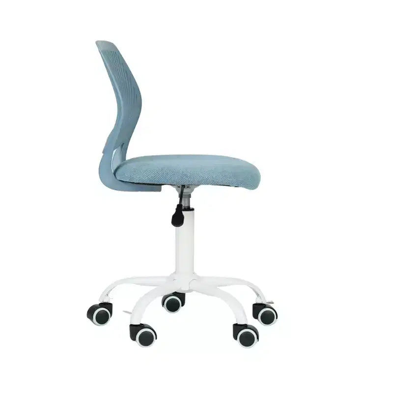 Adjustable Armless Swivel Study Chair for Kids, Dorm & Small Home Office