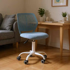 Adjustable Armless Swivel Study Chair for Kids, Dorm & Small Home Office
