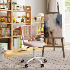 Adjustable Armless Swivel Study Chair for Kids, Dorm & Small Home Office