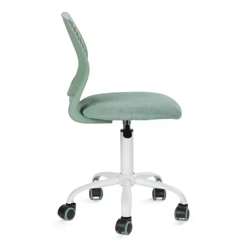 Adjustable Armless Swivel Study Chair for Kids, Dorm & Small Home Office