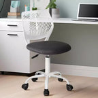 Adjustable Armless Swivel Study Chair for Kids, Dorm & Small Home Office