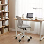 Adjustable Armless Swivel Study Chair for Kids, Dorm & Small Home Office