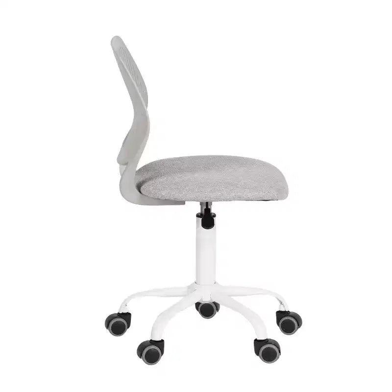 Adjustable Armless Swivel Study Chair for Kids, Dorm & Small Home Office