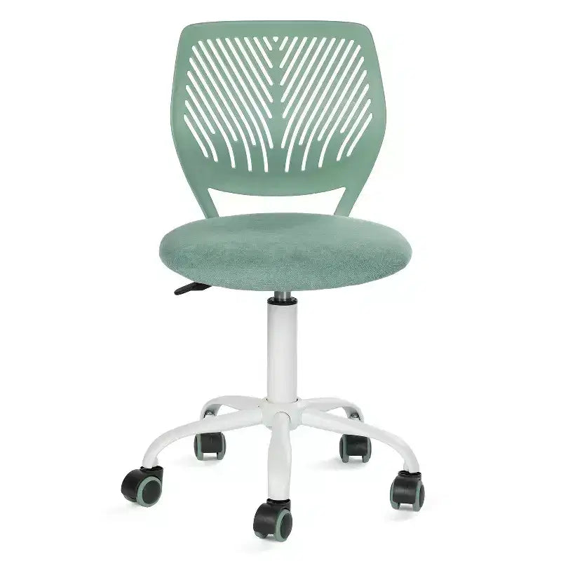 Adjustable Armless Swivel Study Chair for Kids, Dorm & Small Home Office