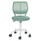 Adjustable Armless Swivel Study Chair for Kids, Dorm & Small Home Office