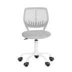 Adjustable Armless Swivel Study Chair for Kids, Dorm & Small Home Office