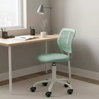 Adjustable Armless Swivel Study Chair for Kids, Dorm & Small Home Office