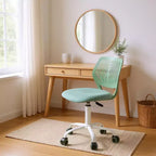 Adjustable Armless Swivel Study Chair for Kids, Dorm & Small Home Office