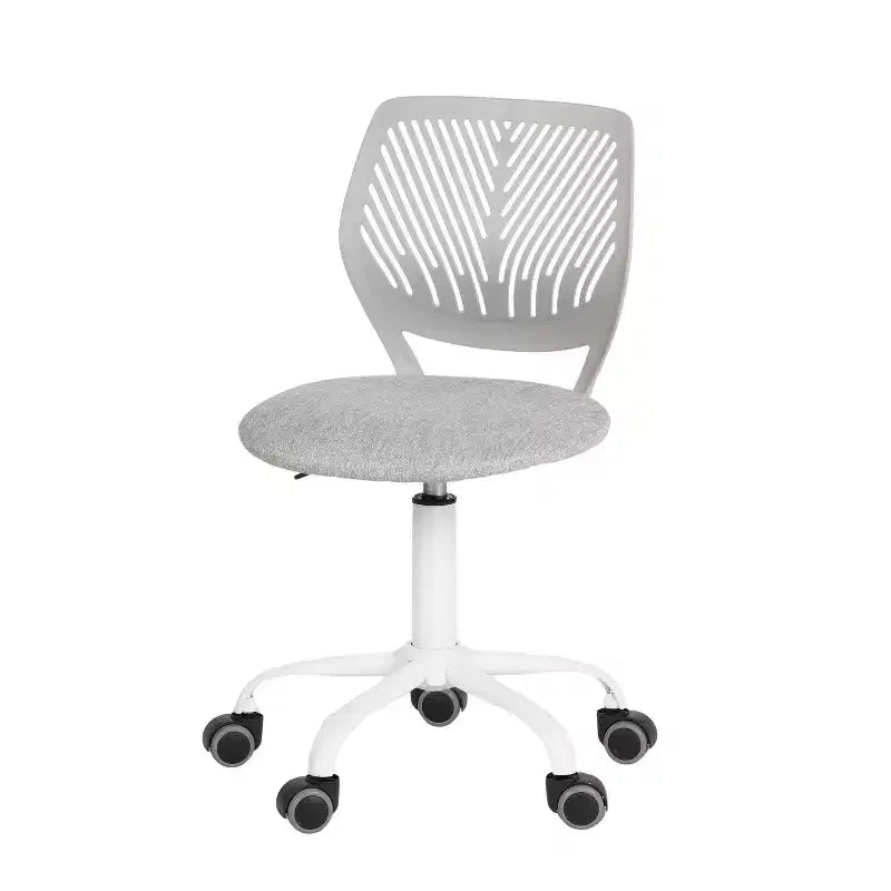 Adjustable Armless Swivel Study Chair for Kids, Dorm & Small Home Office