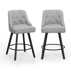 Elegant 360 Swivel Bar Stool Stylish Design with Plush Cushion & Sturdy Build