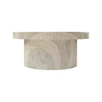 Legatto Travertine Finish Concrete Coffee Table