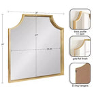 Scalloped Arch Framed Wall Mirror