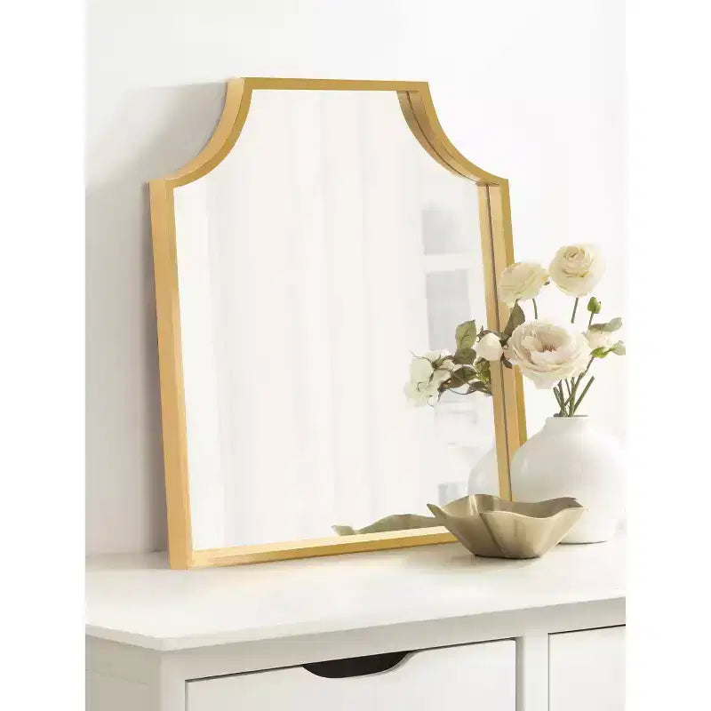 Scalloped Arch Framed Wall Mirror