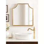 Scalloped Arch Framed Wall Mirror