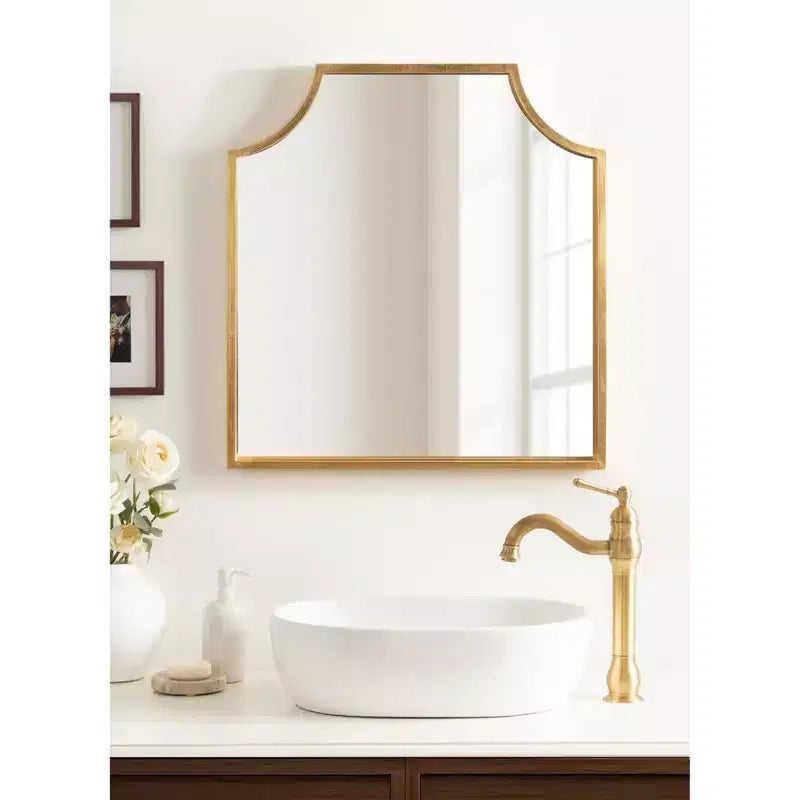 Scalloped Arch Framed Wall Mirror