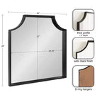 Scalloped Arch Framed Wall Mirror