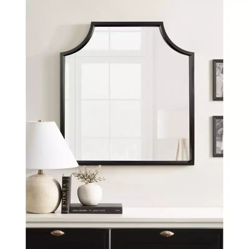 Scalloped Arch Framed Wall Mirror