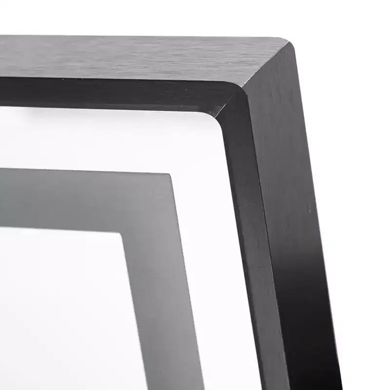 Full-Length Dressing Mirror with 3-Color Dimmable Light and Aluminum Frame, Wall Mount or Floor Bracket Standing, 21x64 - Black