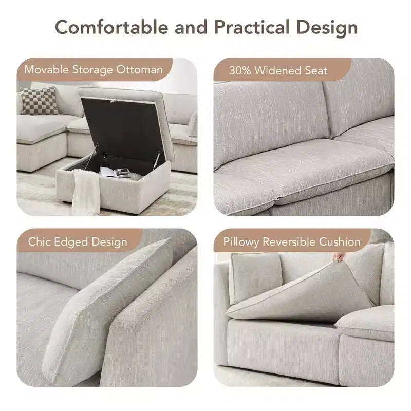 Modular Sectional Couch for Living Room