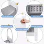 Toddler Step Stool for Bathroom Sink, 2 Step Stools for Kids, Anti-Slip Stool for Kitchen Counter, Potty Training Toilet Stool with Handrail