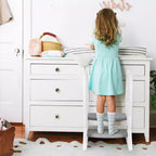 Toddler Step Stool for Bathroom Sink, 2 Step Stools for Kids, Anti-Slip Stool for Kitchen Counter, Potty Training Toilet Stool with Handrail
