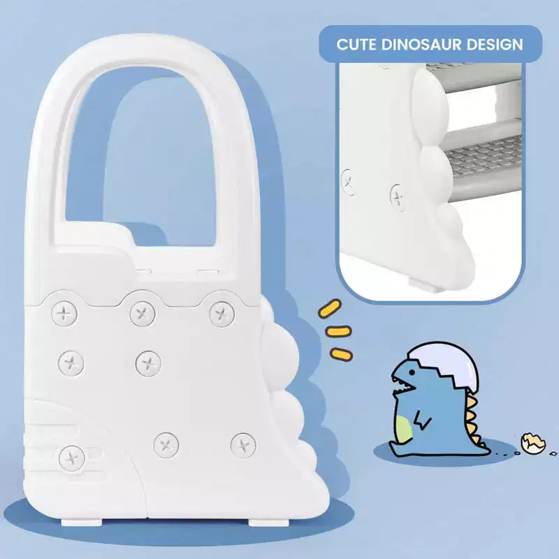 Toddler Step Stool for Bathroom Sink, 2 Step Stools for Kids, Anti-Slip Stool for Kitchen Counter, Potty Training Toilet Stool with Handrail